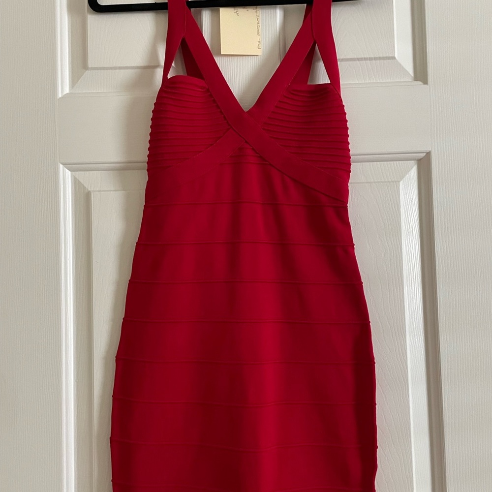 New Wow Couture Red Bandage Bodycon dress - Picture 6 of 6
